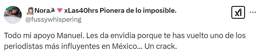 Redes se solidarizan con Manuel Pedrero