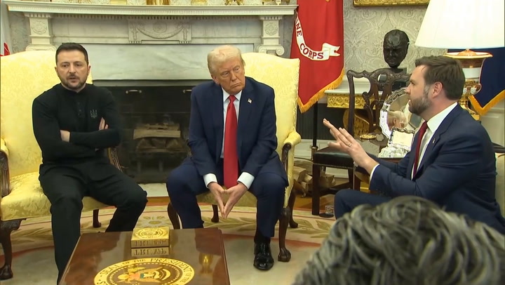 Reunión Trump Vance y Zelenski
