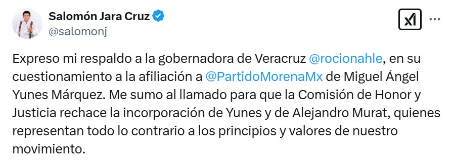 Salomón Jara contra Yunes