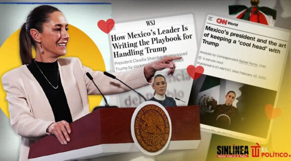 WSJ y CNN elogian a Sheinbaum por su gestión con Trump