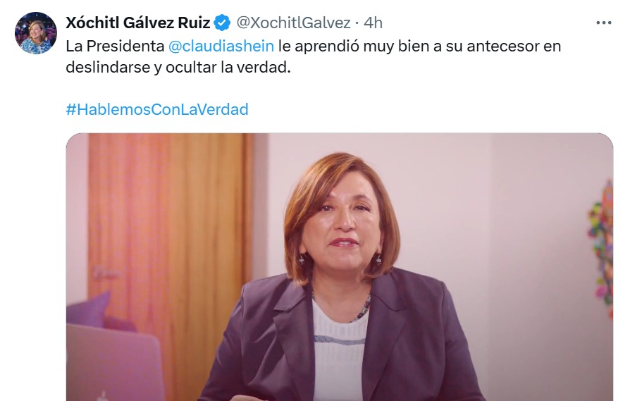 Xóchitl Gálvez contra Sheinbaum