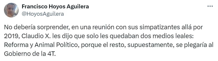 Animal Político y Reforma medios leales