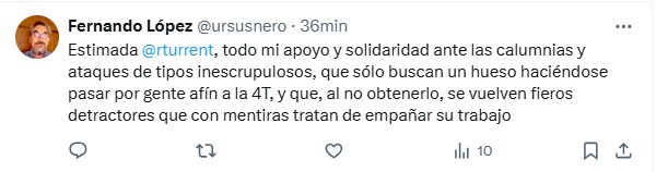 Apoyo ante calumnias