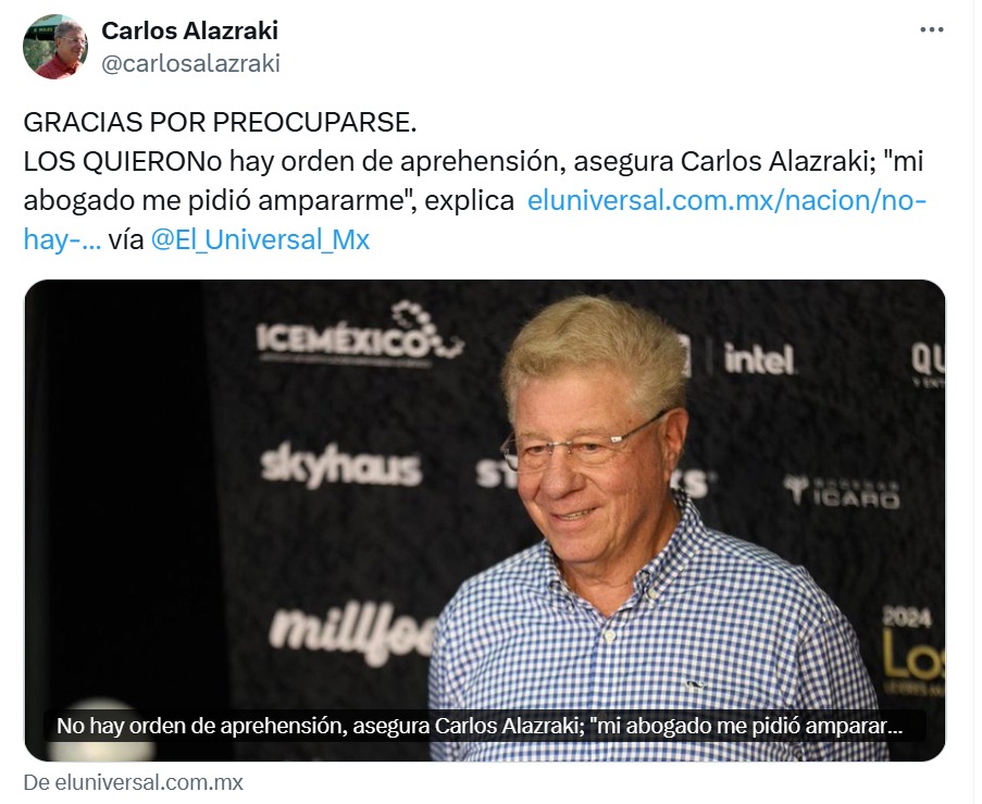 Carlos Alazraki, amparo