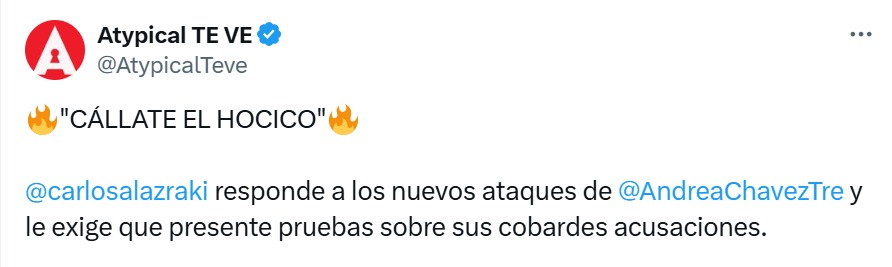 Carlos Alazraki en X