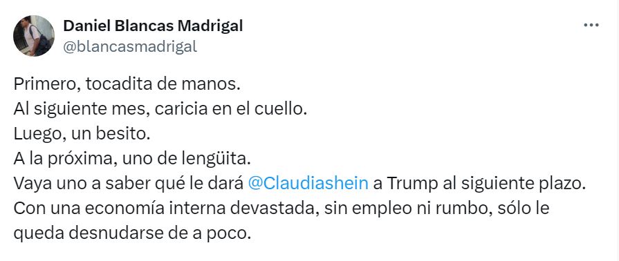 Daniel Blancas vs. Sheinbaum
