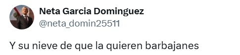 De qué quieren su nieve