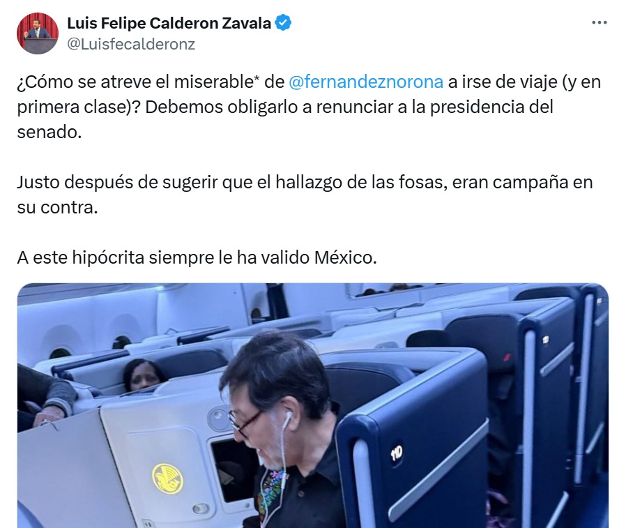 Hijo de Calderón vs Noroña