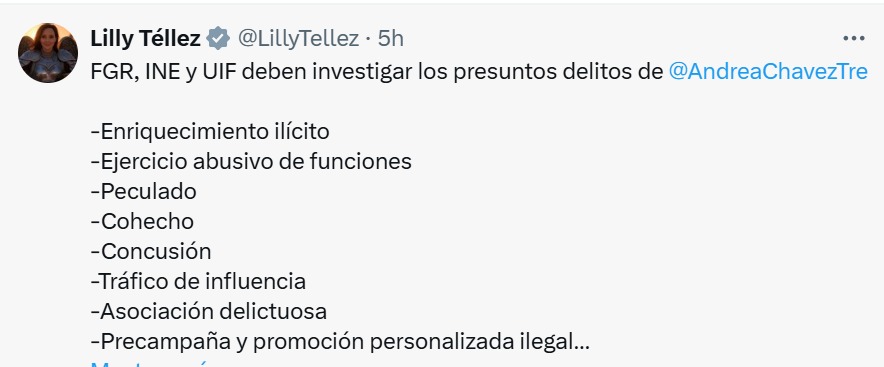 Lilly Téllez contra Andrea Chávez