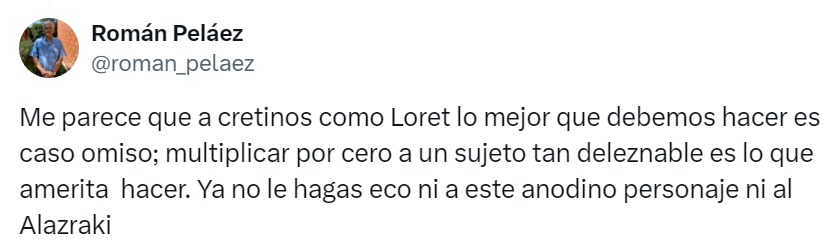 Carlos Loret de Mola cretino