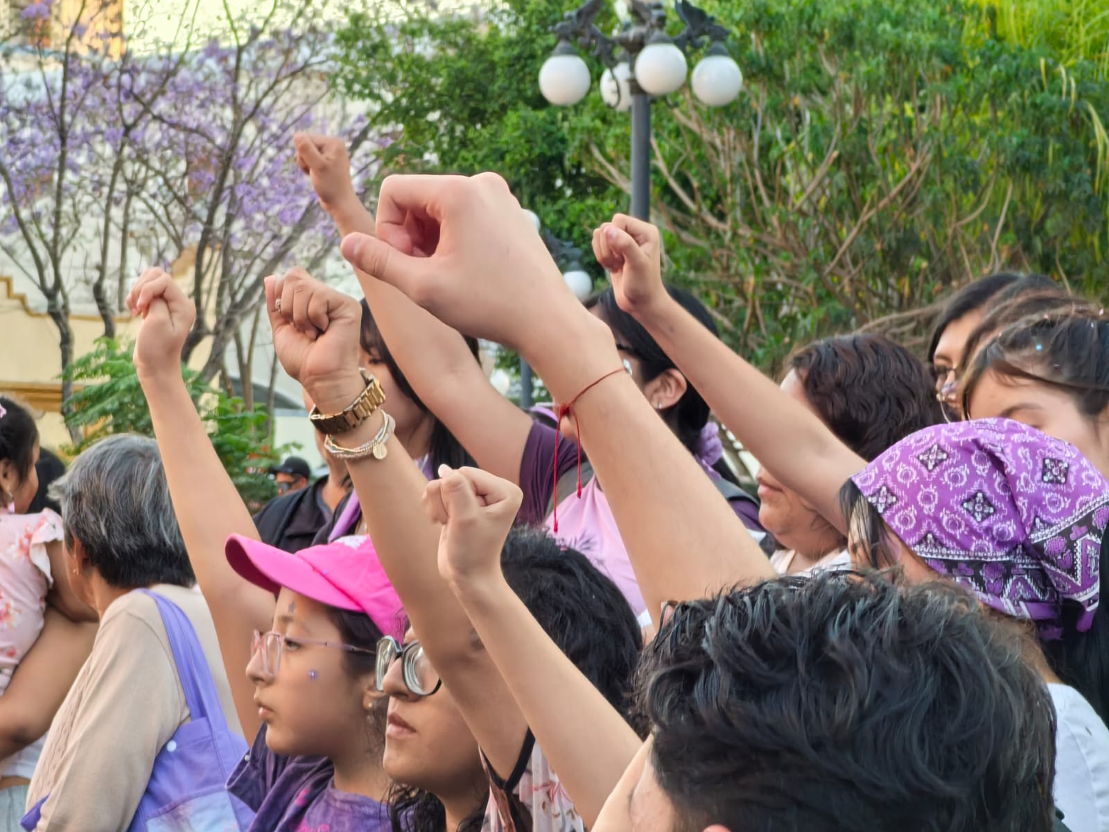 Mujeres protestan contra violencia machista este 8M