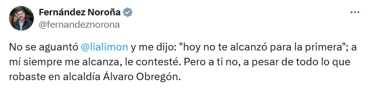Noroña y Lia Limón vuelo Campeche