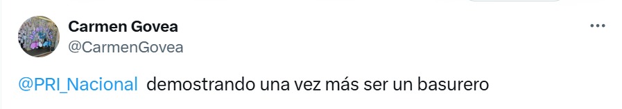 PRI nacional es un basurero