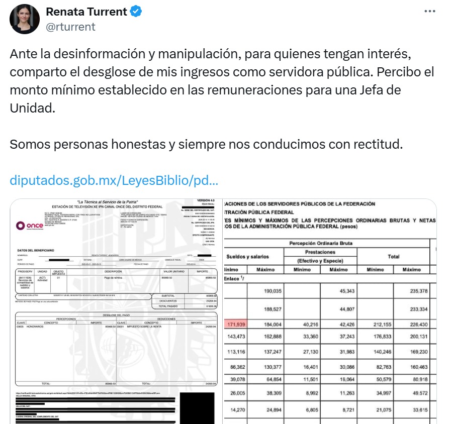 Publicación de Renata Turrent