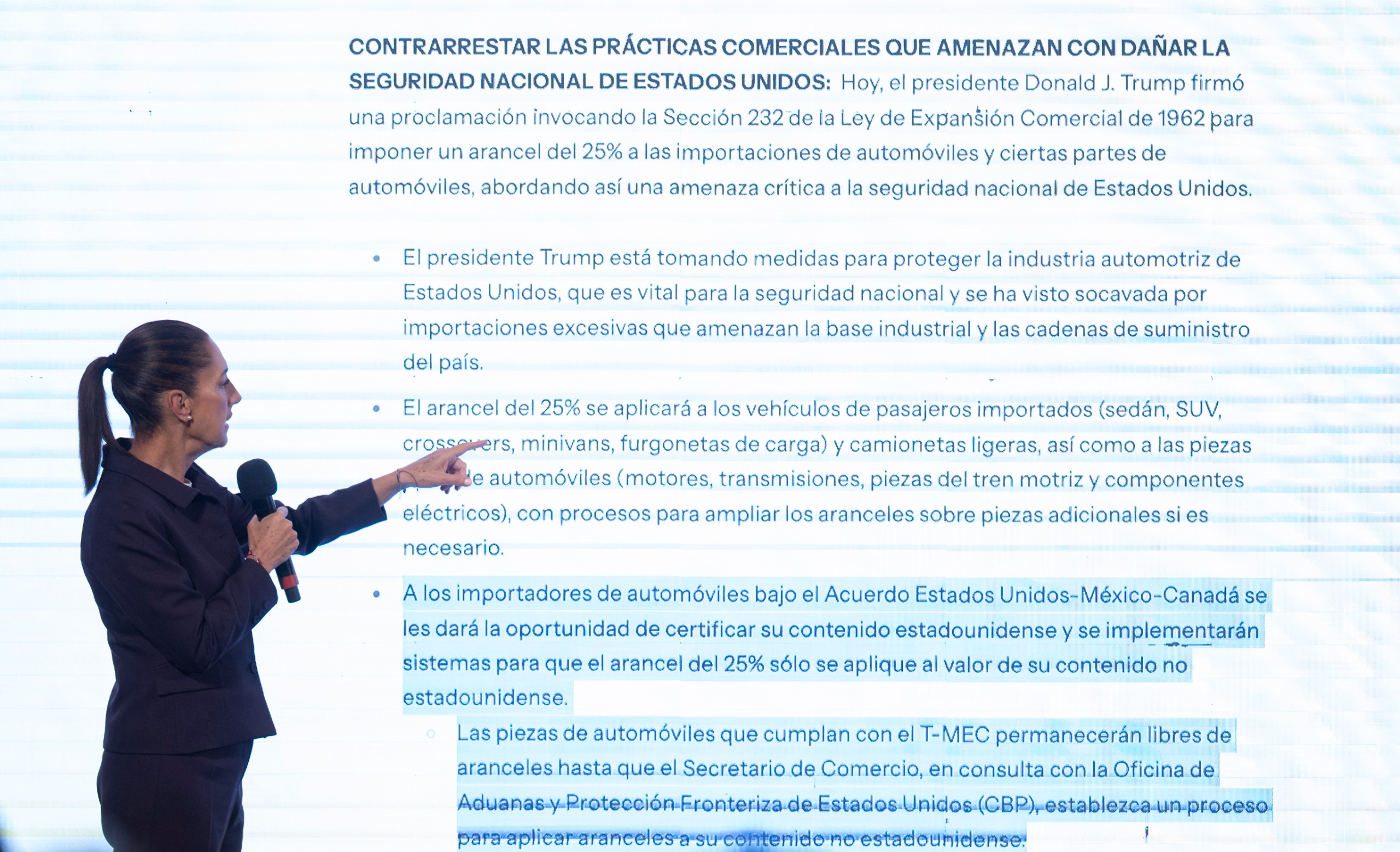 Sheinbaum dará respuesta integral a EU