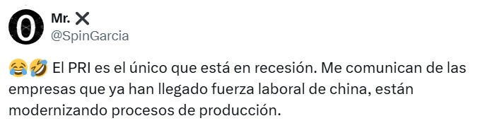 Solo el PRI está en recesión