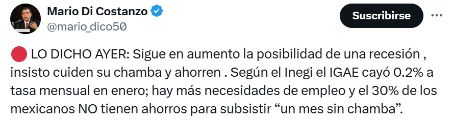 X de Mario di Costanzo