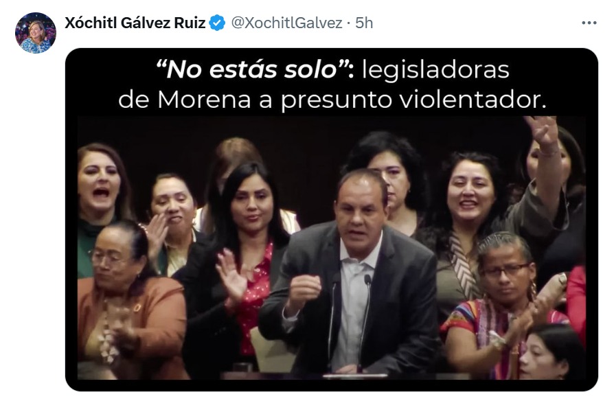 Xóchitl Gálvez critica