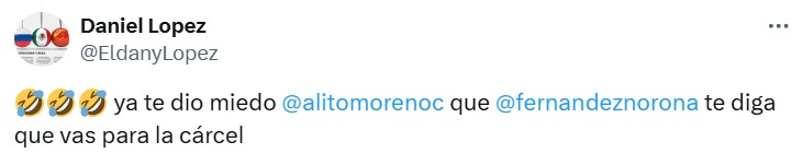Ya le dió miedo de ir a la cárcel