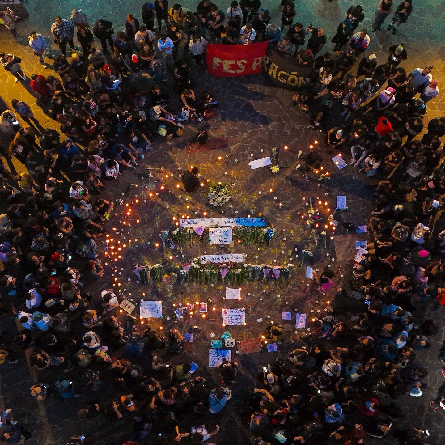 Concentración por Berenice y Miguel