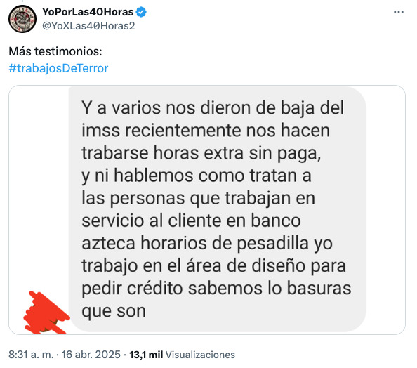 #YoPorLas40Horas exhibe a Grupo Salinas