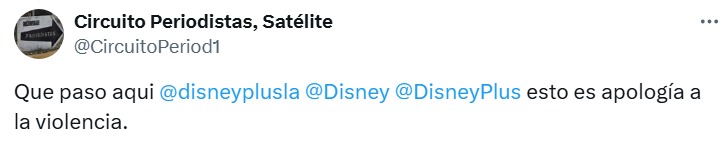 Disney+ apología de la violencia