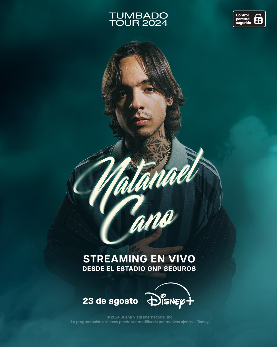 Disney transmite concierto de Natanael Cano