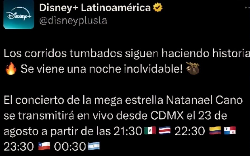 Disney promociona a Natanael Cano