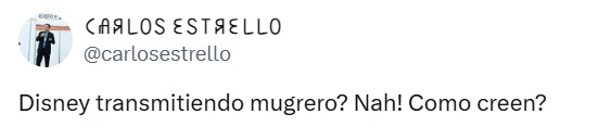 Disney transmitiendo mugrero