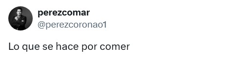 Lo que hace para comer