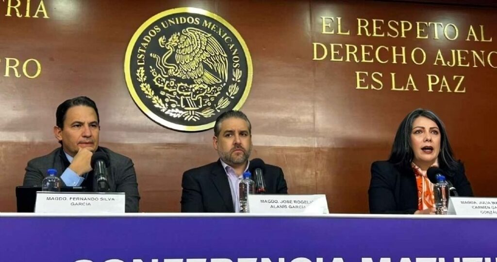 Magistrado en mañanera judicial