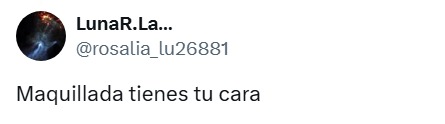 Maquillada su cara