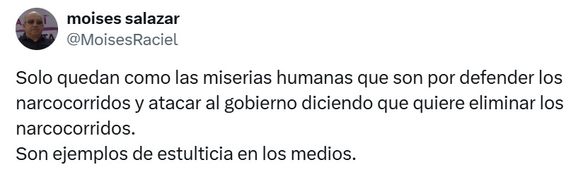 Miserias humanas por defender narcocorridos