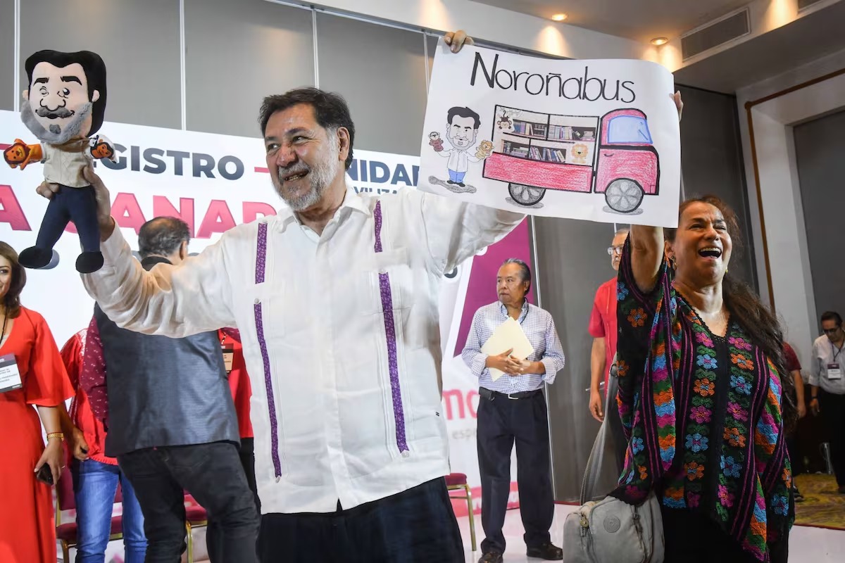 Noroña asegura que tiene más apoyo que estimado por Latinus