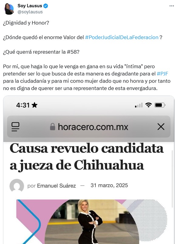 Oposición critica a jueza