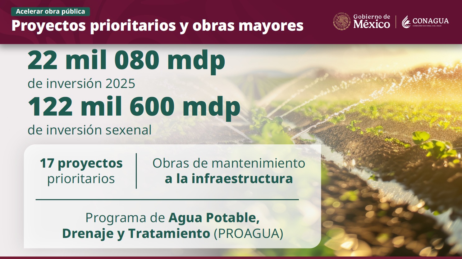 Proyectos prioritarios Conagua