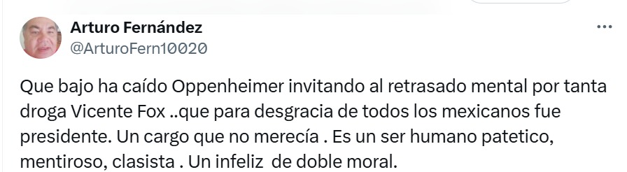 que bajo cayó Oppenheimer