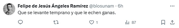 Que se levanten temprano