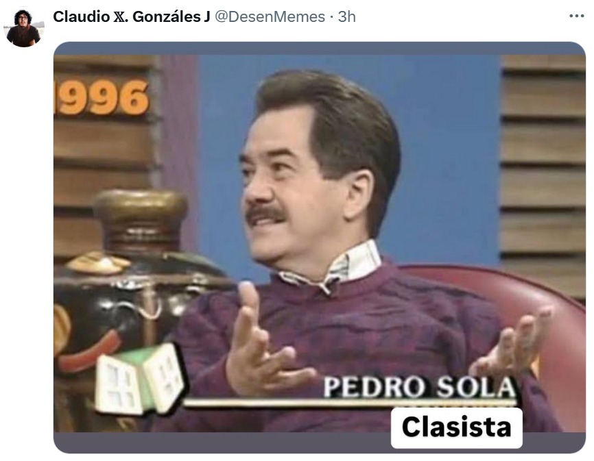 Redes exhiben a Pedro Sola