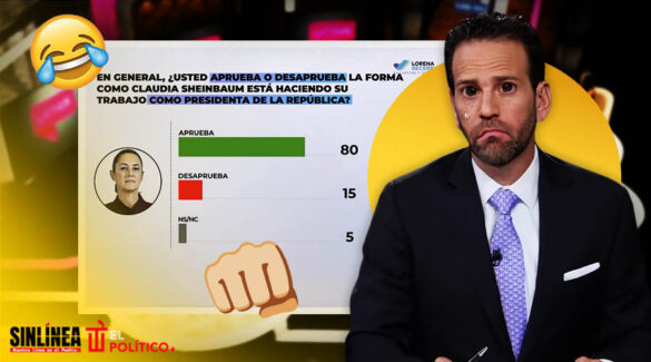 Sheinbaum aprobación en Latinus