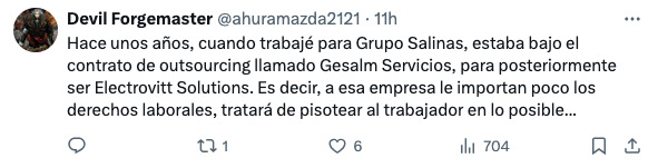 #YoPorLas40Horas exhibe irregularidades laborales en Grupo Salinas