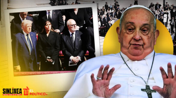 Trump va de azul al funeral del papa Francisco; lo tunden
