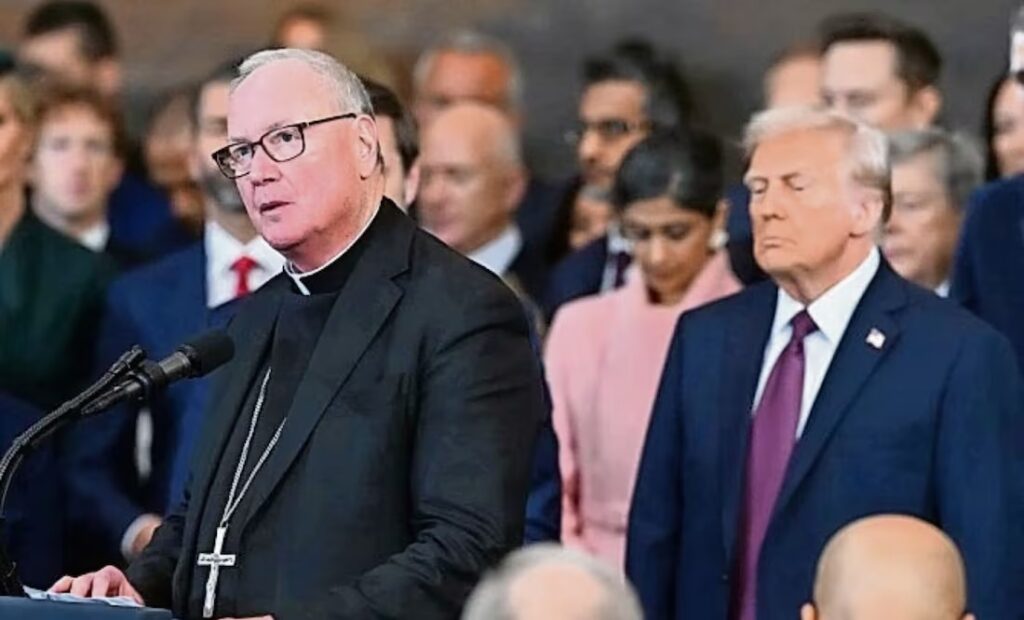 Trump y el cardenal Dolan