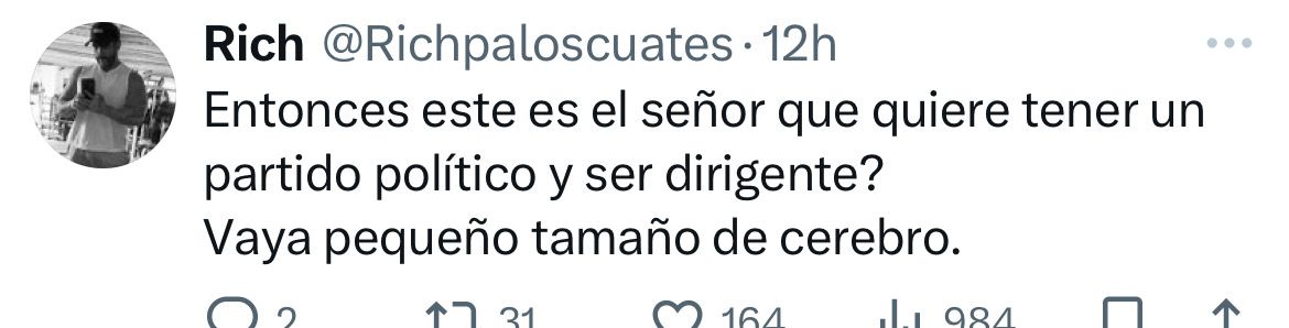 "Eres un misógino, nunca llegarás a la silla presidencial"