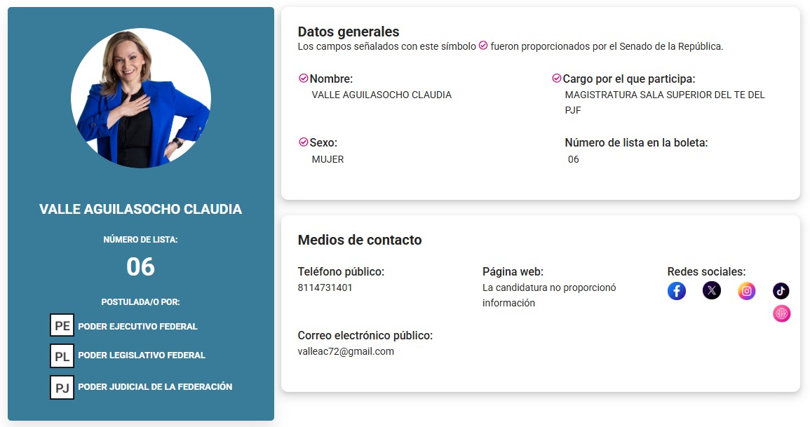 Candidata Valle Aguilasocho