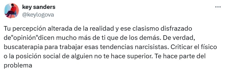 Clasismo disfrazado de opinión