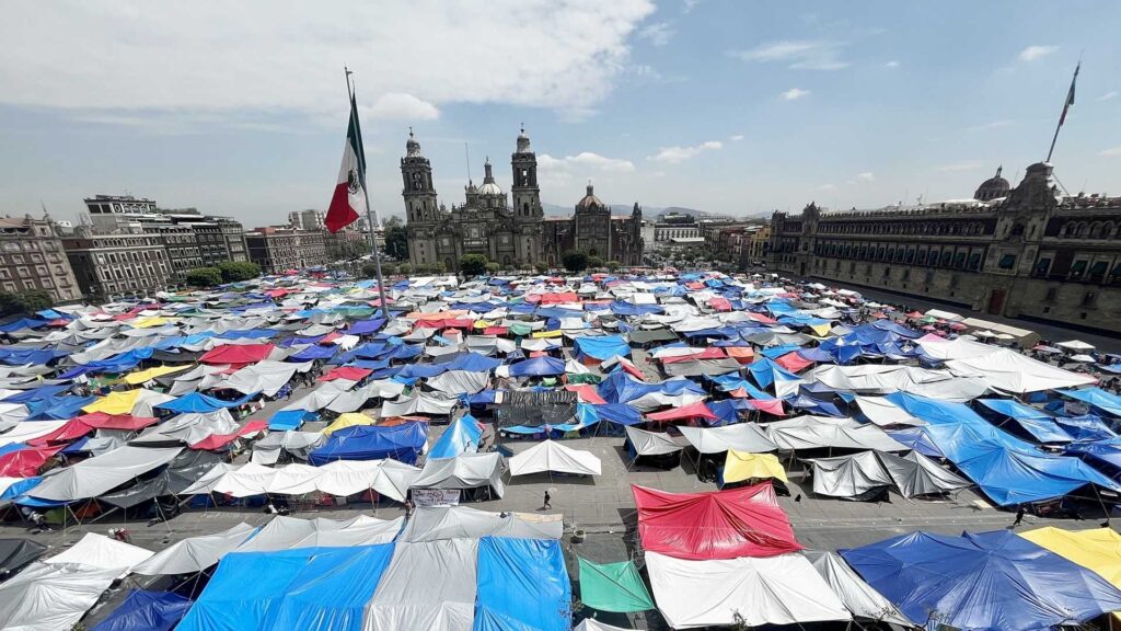 Maestros de la CNTE en CDMX