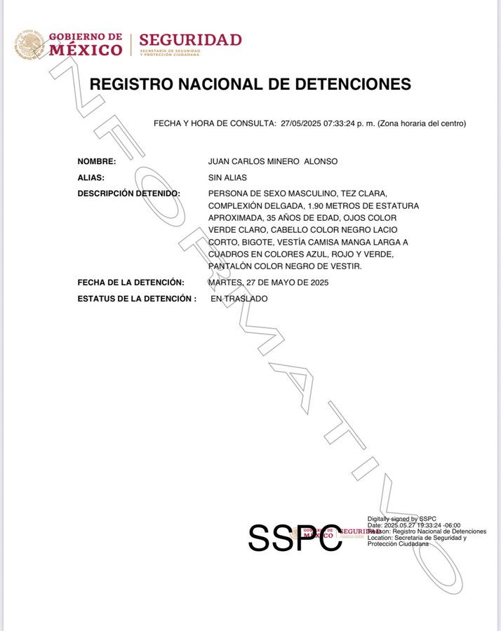 Detencion Minero