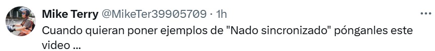 Ejemplo de nado sincronizado