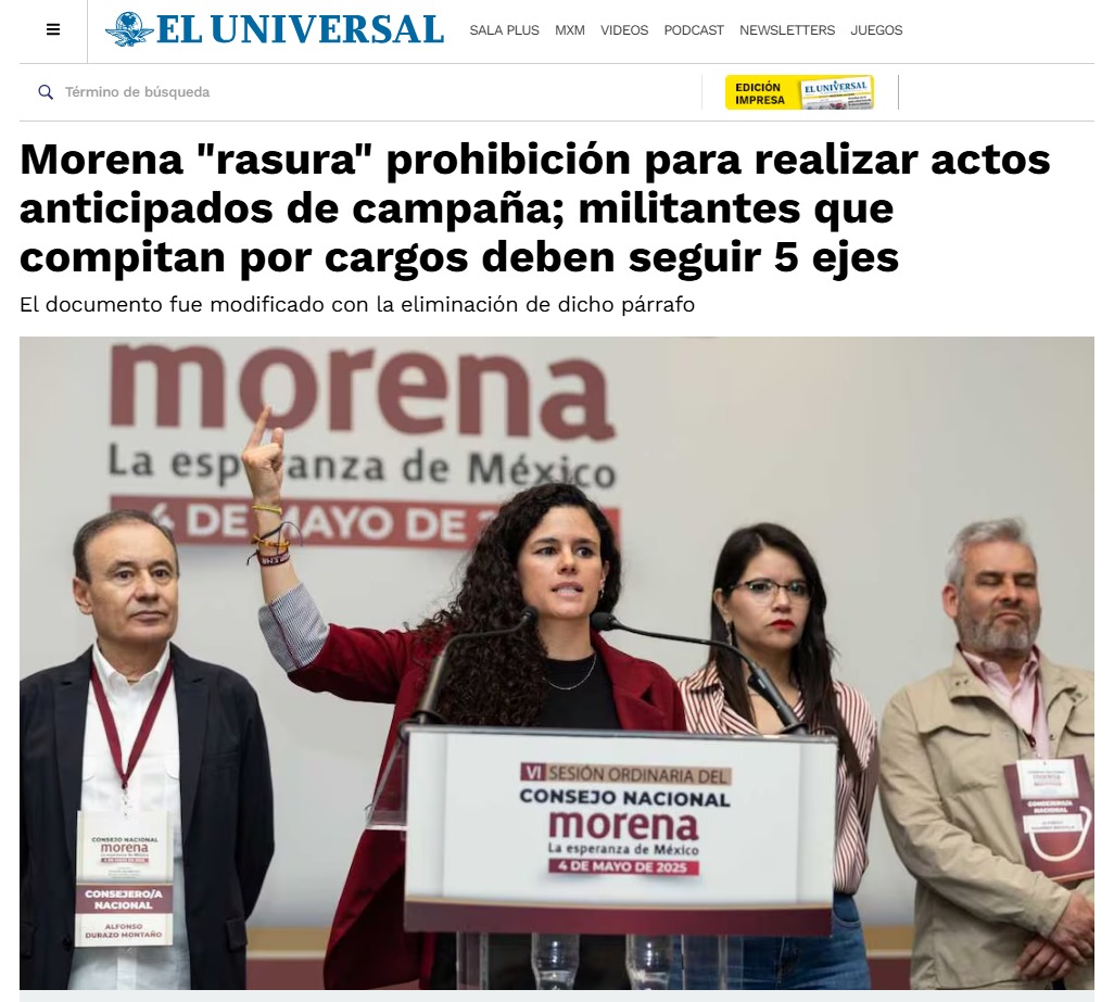 El Universal vs. Morena